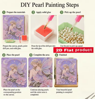 Preview: Diamond Painting Perlen Blumenfee